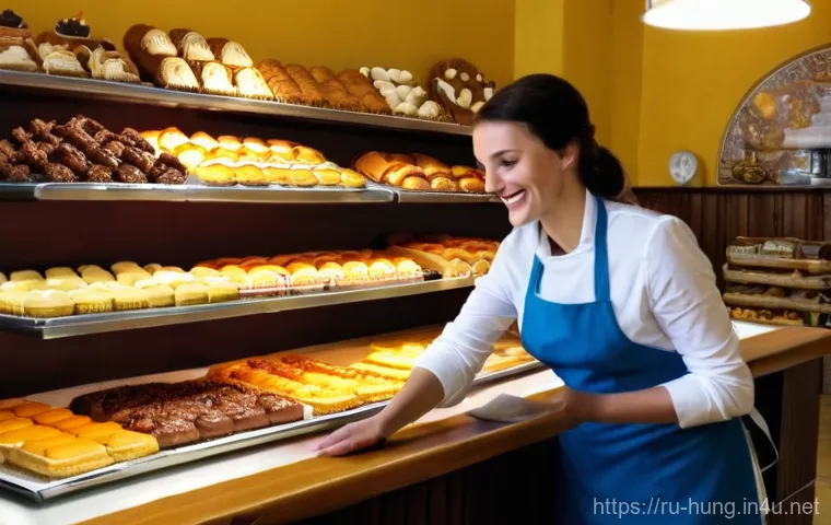 헝가리어 인사말 - **A Warm Hungarian Confectionery Encounter**
A bright and inviting scene inside a traditional Hu...